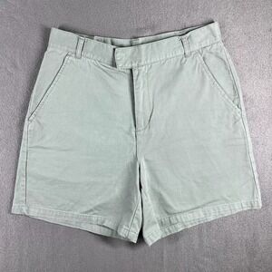 VTG Paul Harris M Chino Short Sage Green Grandpacore 90s Y2K Structured Twill 33
